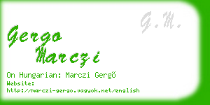 gergo marczi business card
